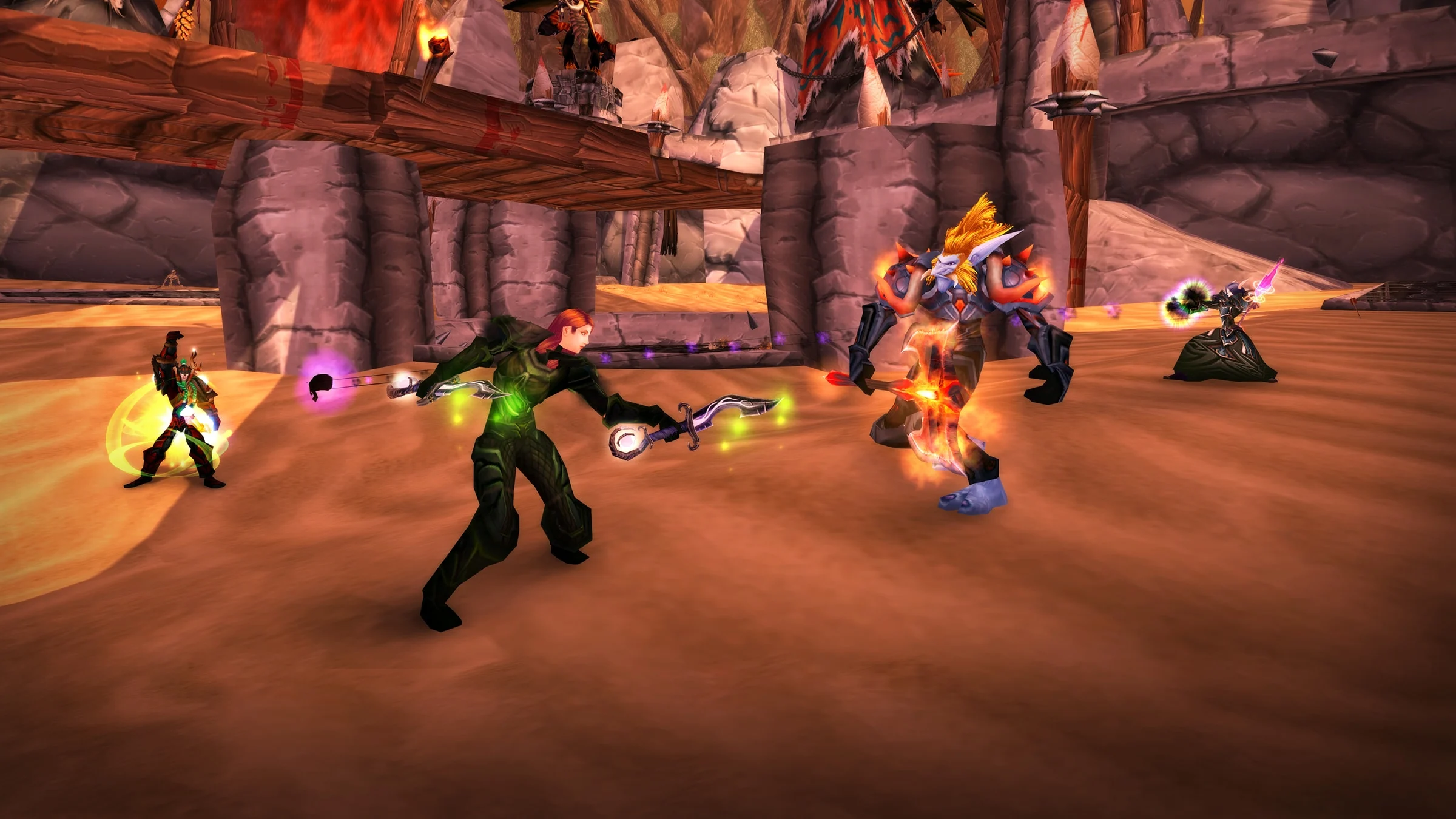 A Classic player versus player battle