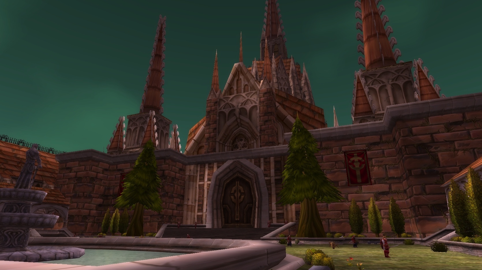 Adventurers inside Scarlet Monastery