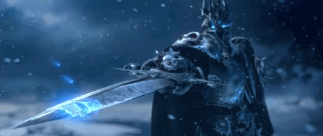 Animated Lich King scene