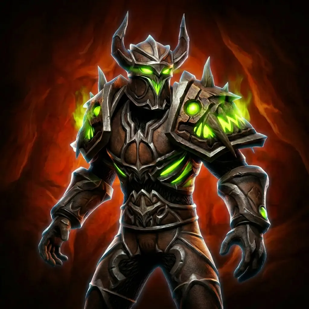 A character wearing a Tier 4 armor set