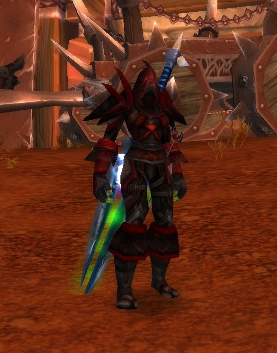 A rogue wearing Bloodfang armor